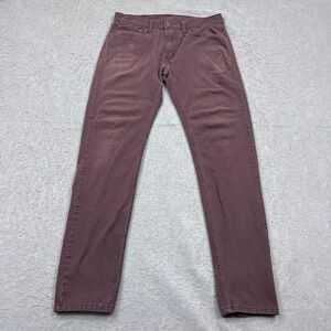 Levis 512 Jeans Men's 32x34* Purple Slim Taper Denim Cotton White Tab Punk Skate